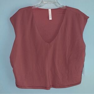 Athleta Vita Free Cropped Tee with Built in Bra Size 2X